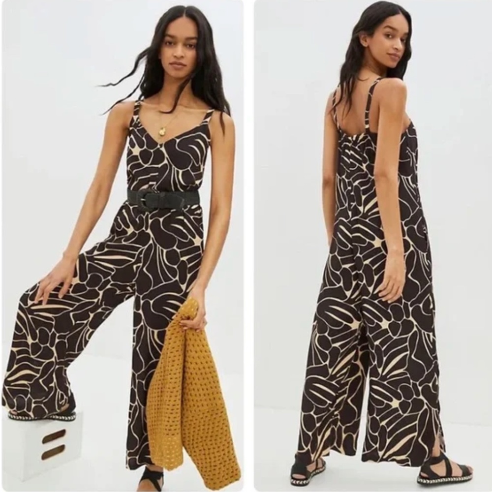 Anthropologie dRA Jellybean Wide-Leg Jumpsuit - Size S